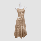 Asymmetric Gathered Handkerchief Midi Skirt