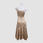 Asymmetric Gathered Handkerchief Midi Skirt