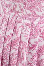 Tie Knife Pleat Ultra-Short Qipao