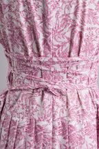 Tie Knife Pleat Ultra-Short Qipao