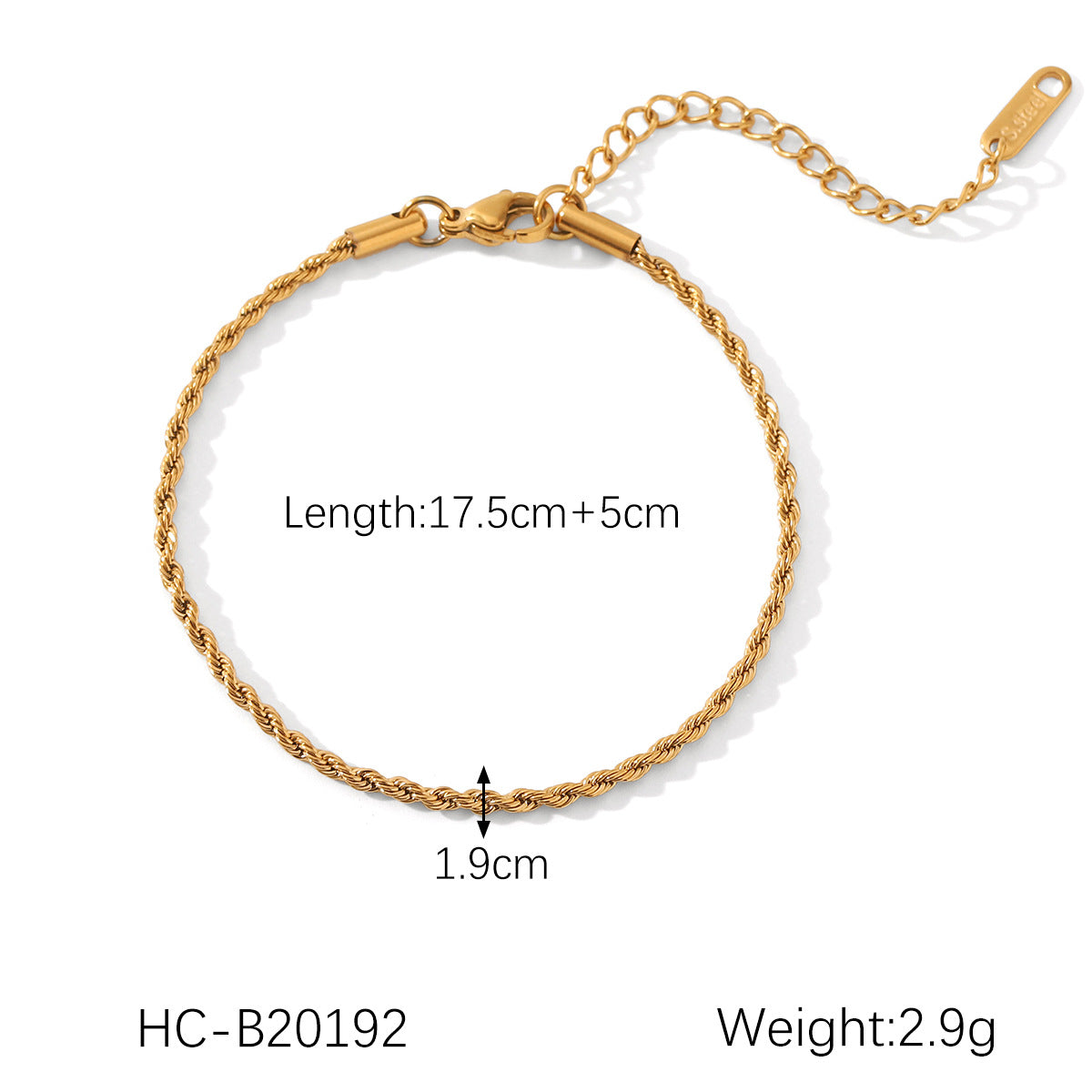 Minimalist 18K Gold Chain Bracelet – 8 Classic Styles