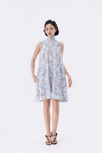 Off-Shoulder A-Line Knee-Length Qipao