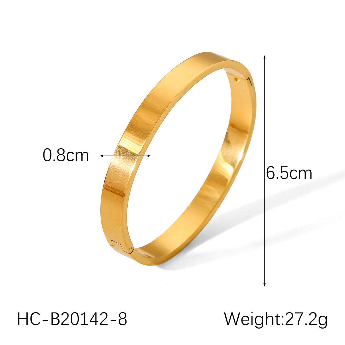 3-Piece Gold Bangle Bracelet Set